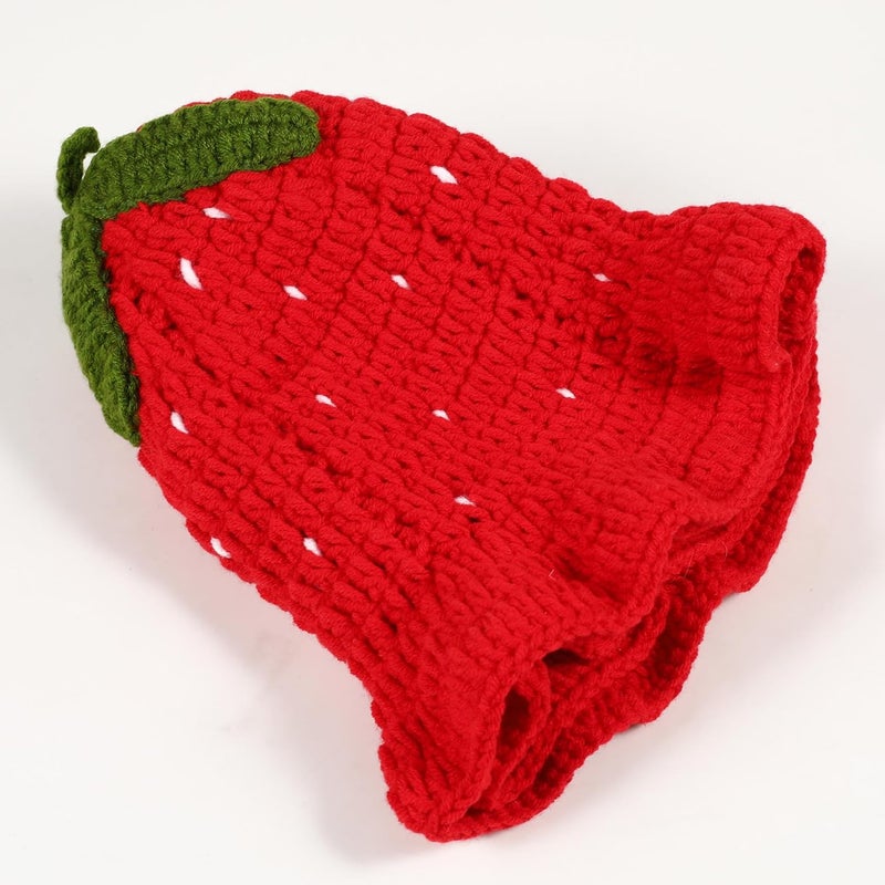 Ahouws Crochet Bucket Hat Women Trendy Knit Floppy Cap Cute Boho Handmade Beanies Outdoor Boho Travel Fishing Hat - Image 5